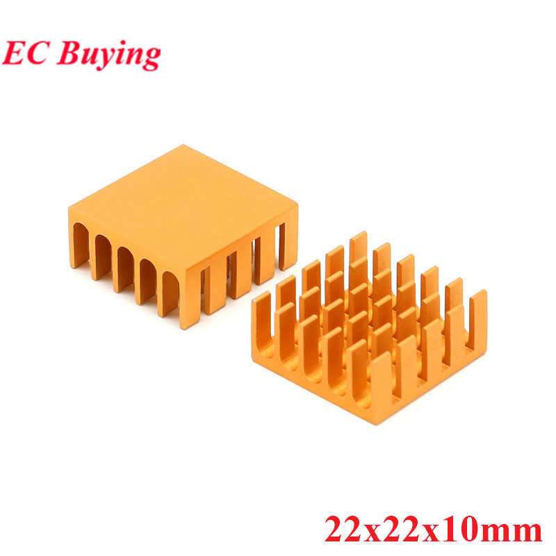 Cpu Heatsink - 5pcs 22*22*10mm Heatsink Cooling Fin Radiator