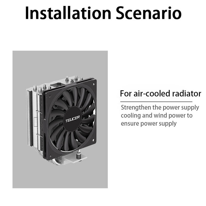 TEUCER TE-12012 Ultra-thin Coo - đánh giá và giá Gpu Cooler