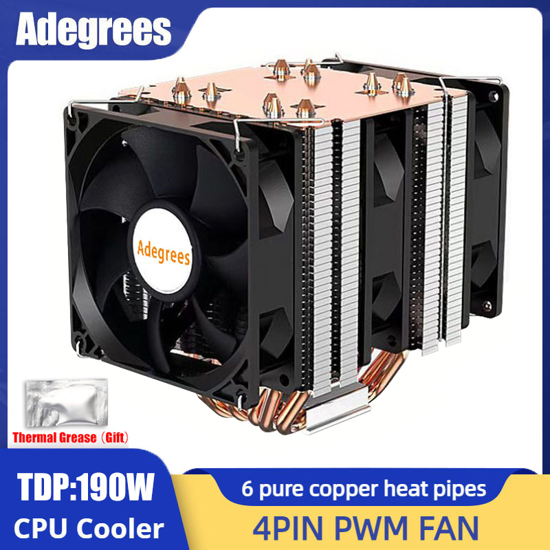 6 Heat Pipe CPU Cooler 4Pin PW - đánh giá và giá Cpu Heatsink